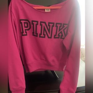 Women’s sweater pink Victoria’s Secret off the shoulder